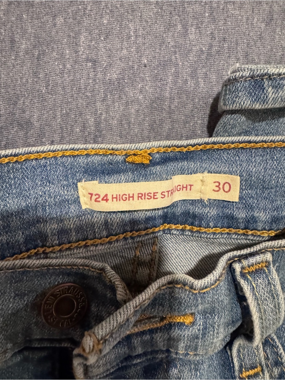 Levi’s 724 High Rise Straight Jeans/ 30 - Picture 2 of 5